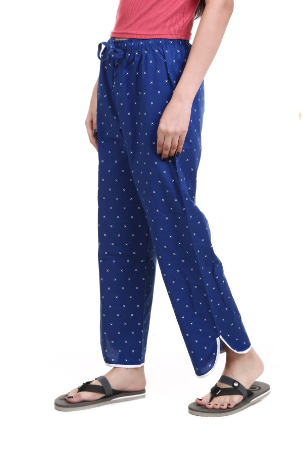 Small Anchor Print V Cut Pajama Bottom