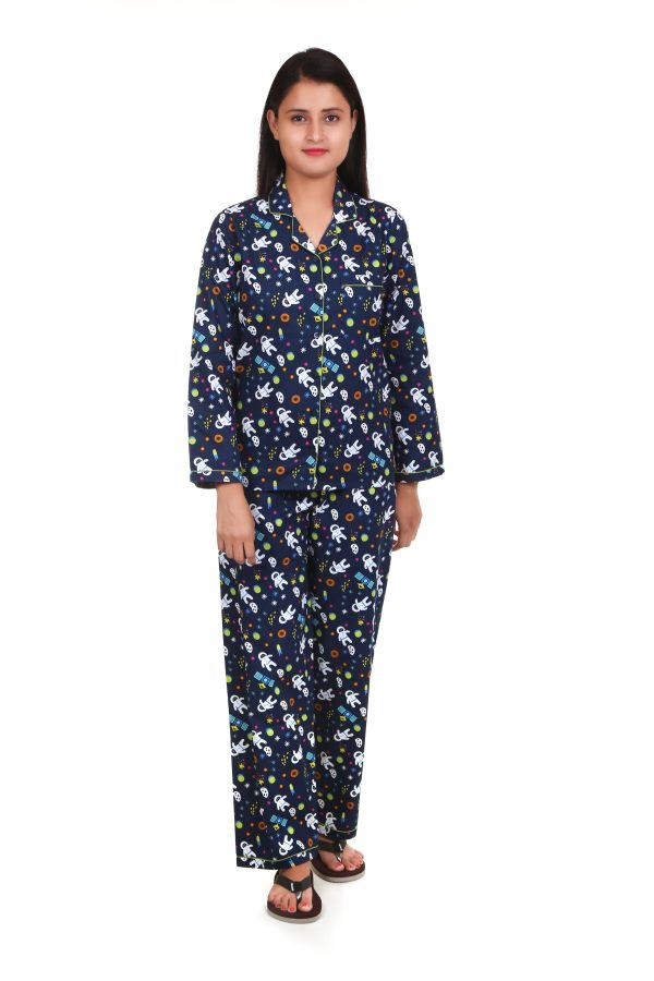Universe Print Night Suit For Females