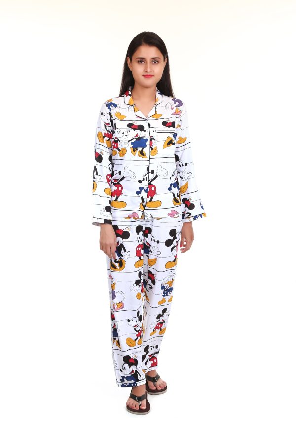 Carton Print Night Suit For Females