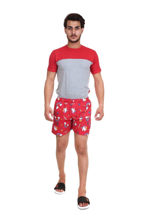 Red Unicorn Boxer For Men's